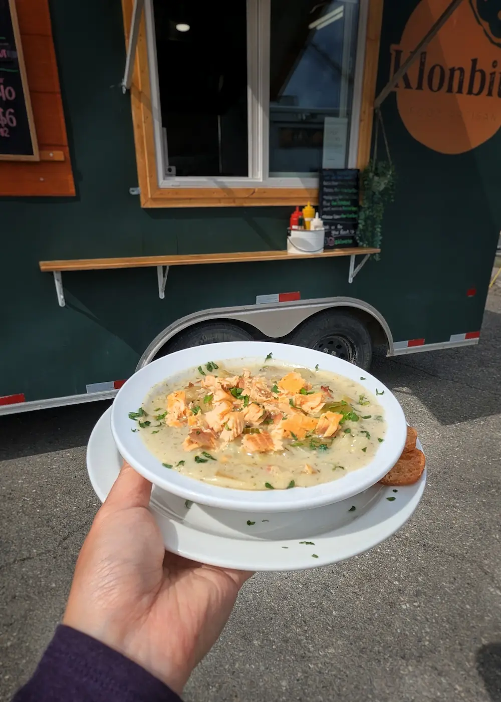 Arctic Charr chowder from Klonbite Whitehorse is the best chowder in the world